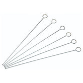 KitchenCraft Stainless Steel Flat Sided Skewers 300mm (Pack of 12)